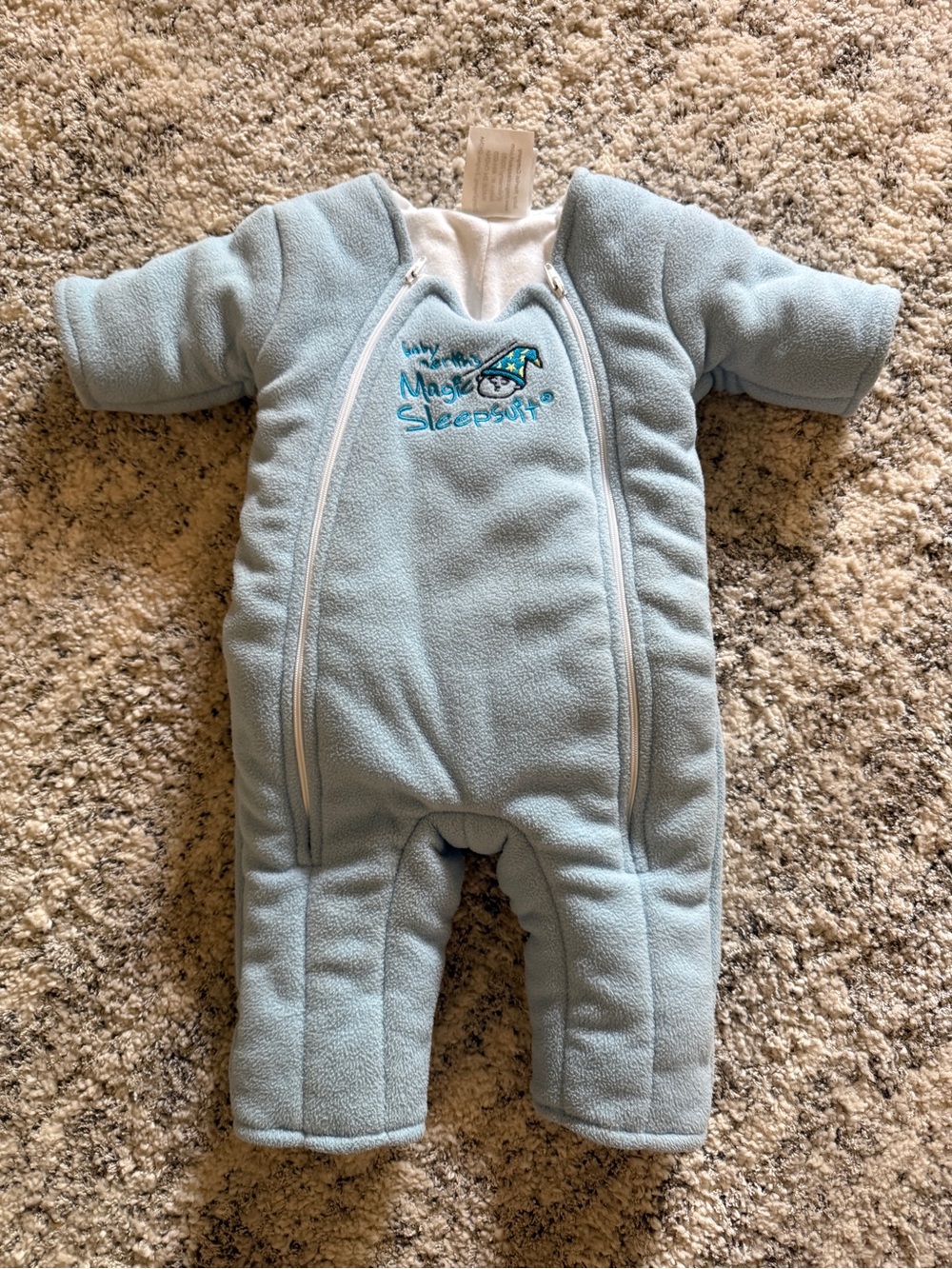 Light Blue Fleece One-Piece for Kids